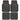 MotorTrend 4-Piece Two-Tone Non-Slip Heel Pad Front Floor Mats and Rear Floor Mats - Heavy Duty, All Weather, Trim to Fit