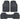 BDK 3-Piece ProLiner Front Floor Mats and Rear Floor Mats - Heavy Duty, All Weather, Trim to Fit