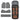 MotorTrend 4-Piece 3-Rows Extra-High Ridgeline Front Floor Mats, Middle Floor Mat, and Rear Floor Mat - Gray
