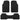 BDK 3-Piece Square Heel Pads Front Floor Mats and Rear Floor Mats - Heavy Duty, All Weather, Trim to Fit