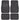 MotorTrend 4-Piece FatRug Premium Carpet Front Floor Mats and Rear Floor Mats with Heel Padding - Charcoal
