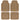 CAT 4-Piece ToughRide Rubber Front Floor Mats and Rear Floor Mats - Heavy Duty, All Weather, Trim to Fit - Beige