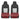 MotorTrend 2-Pack Faux Leather Seat Covers with Front Storage Pockets - Burgundy