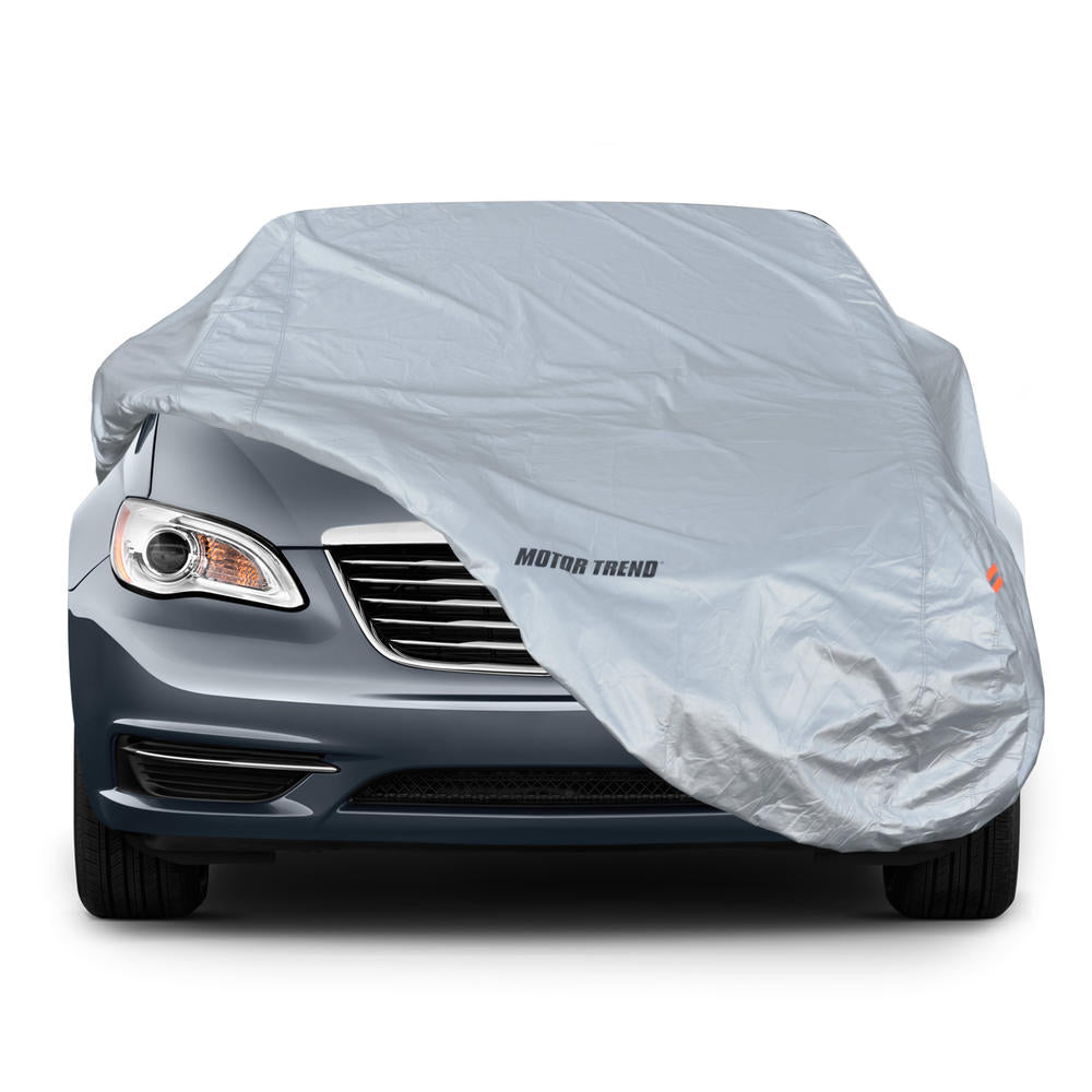 Motor Trend 7-Series Defender Pro Car Cover - Waterproof for All Weather - Snow, Wind, Rain & Sun - Ultra Heavy 6 Layers - Small (Fit up to 157")