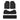 MotorTrend 4-Piece 3-Rows Extra-High Ridgeline Front Floor Mats, Middle Floor Mat, and Rear Floor Mat - Black