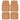 MotorTrend 4-Piece FlexTough Tortoise Front Floor Mats and Rear Floor Mats - Beige