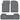 MotorTrend 3-Piece FlexTough Advanced Rubber Multi-Channel Front Floor Mats and Rear Floor Mat - Gray