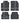 MotorTrend 4-Piece FlexTough Deep Dish Hybrid Groove Front Floor Mats and Rear Floor Mats - Heavy Duty, All Weather, Trim to Fit
