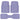 Carbella 3-Piece Front Floor Mats and Rear Floor Mats - Heavy Duty Deep Dish - Lavender