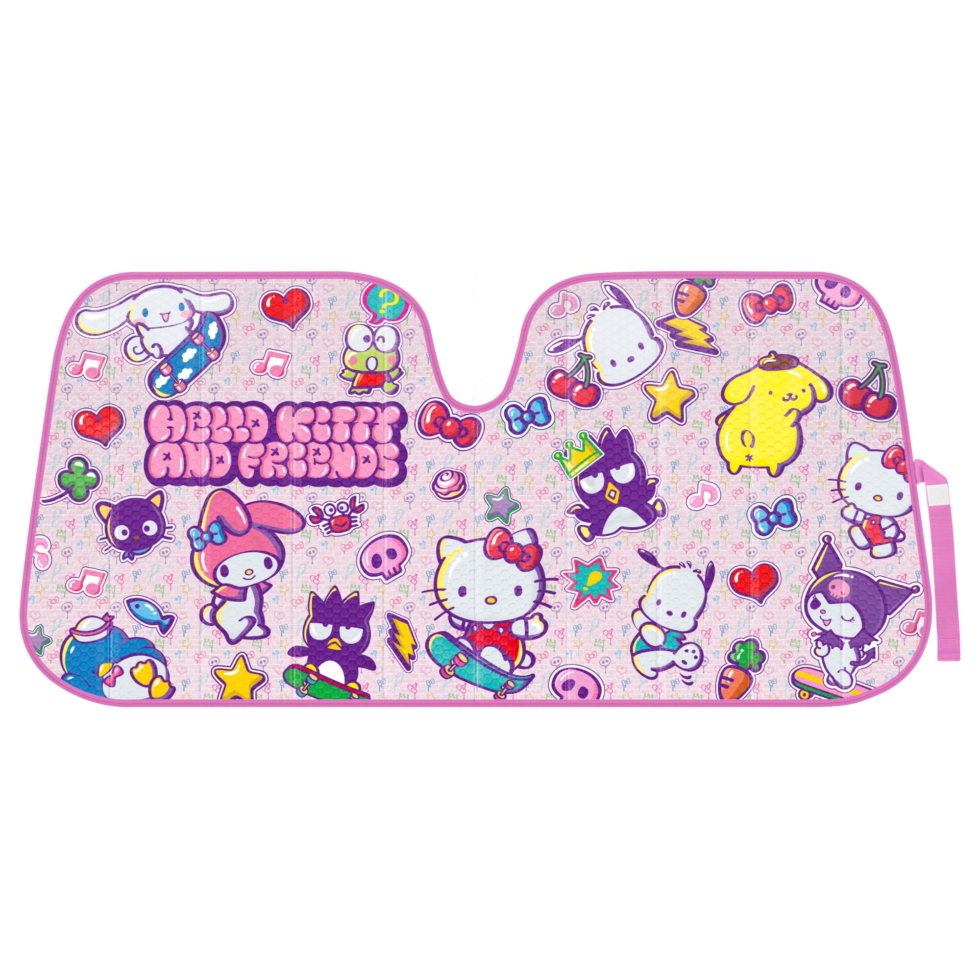 Carbella Sanrio Hello Kitty and Friends Front Windshield Sunshade (58" x 28")