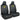 Warner Bros DC Comics 2-Pack Batman Logo with Bat Background Front Seat Covers and 2-Pack Batman Logo Seat Belt Pads