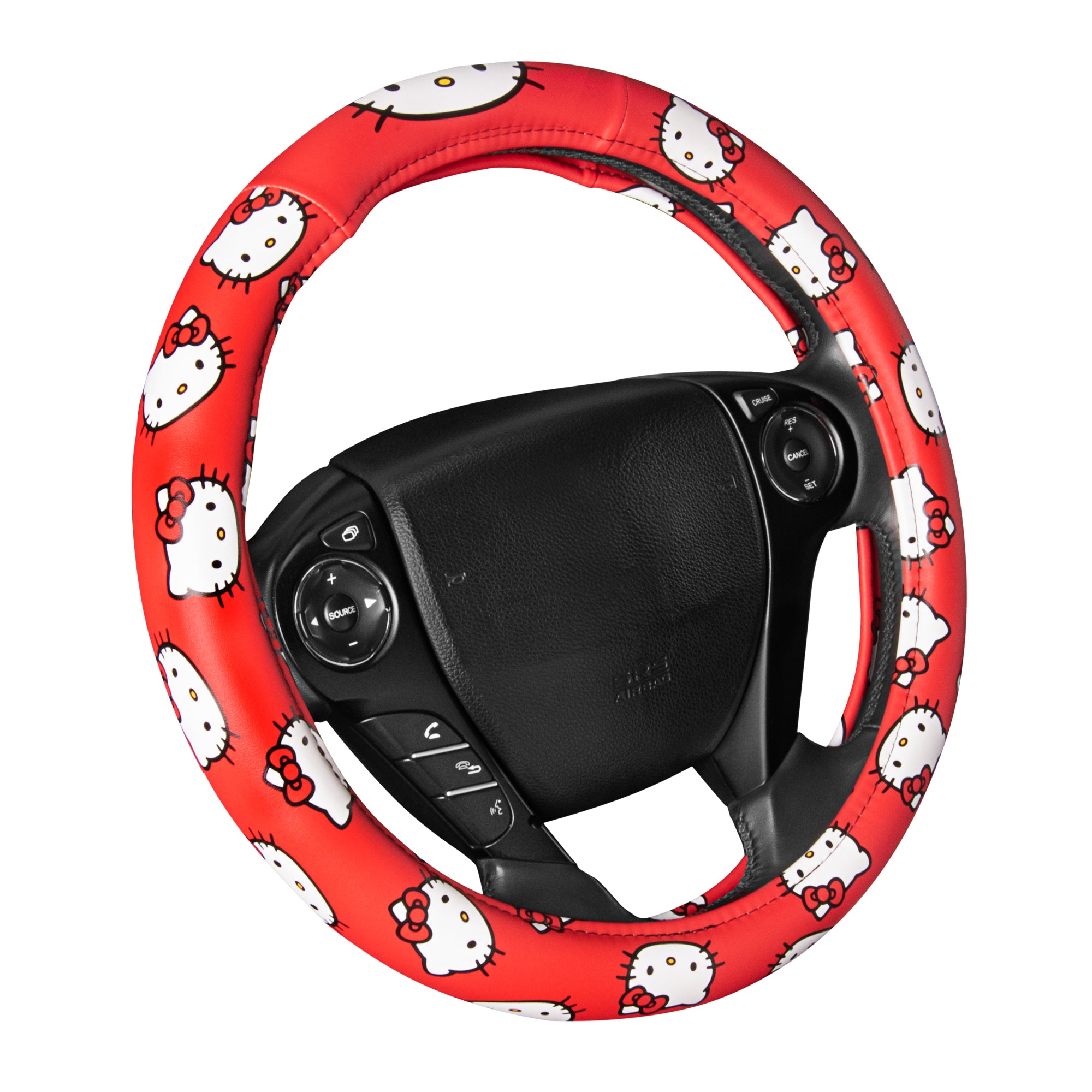 Carbella Sanrio Hello Kitty Original Steering Wheel Cover (Fits 14.5" - 15.5")