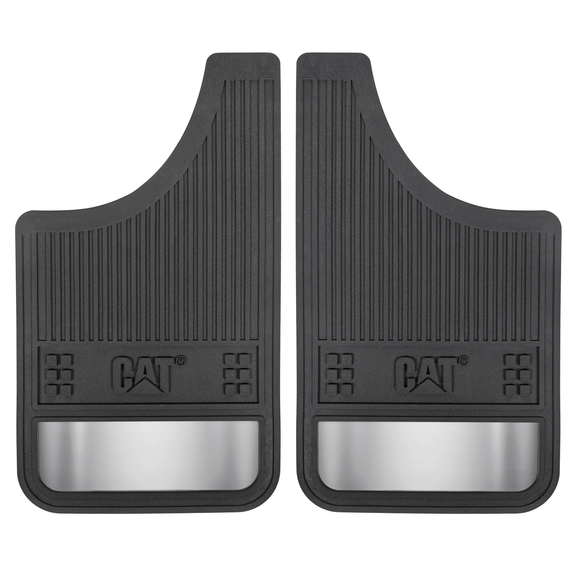 CAT 2-Pack Ultra Tough Rubber Mud Flaps Splash Guards with Reflectors