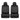 MotorTrend 2-Pack Grand Prix Tire Tread Front Seat Covers - Black