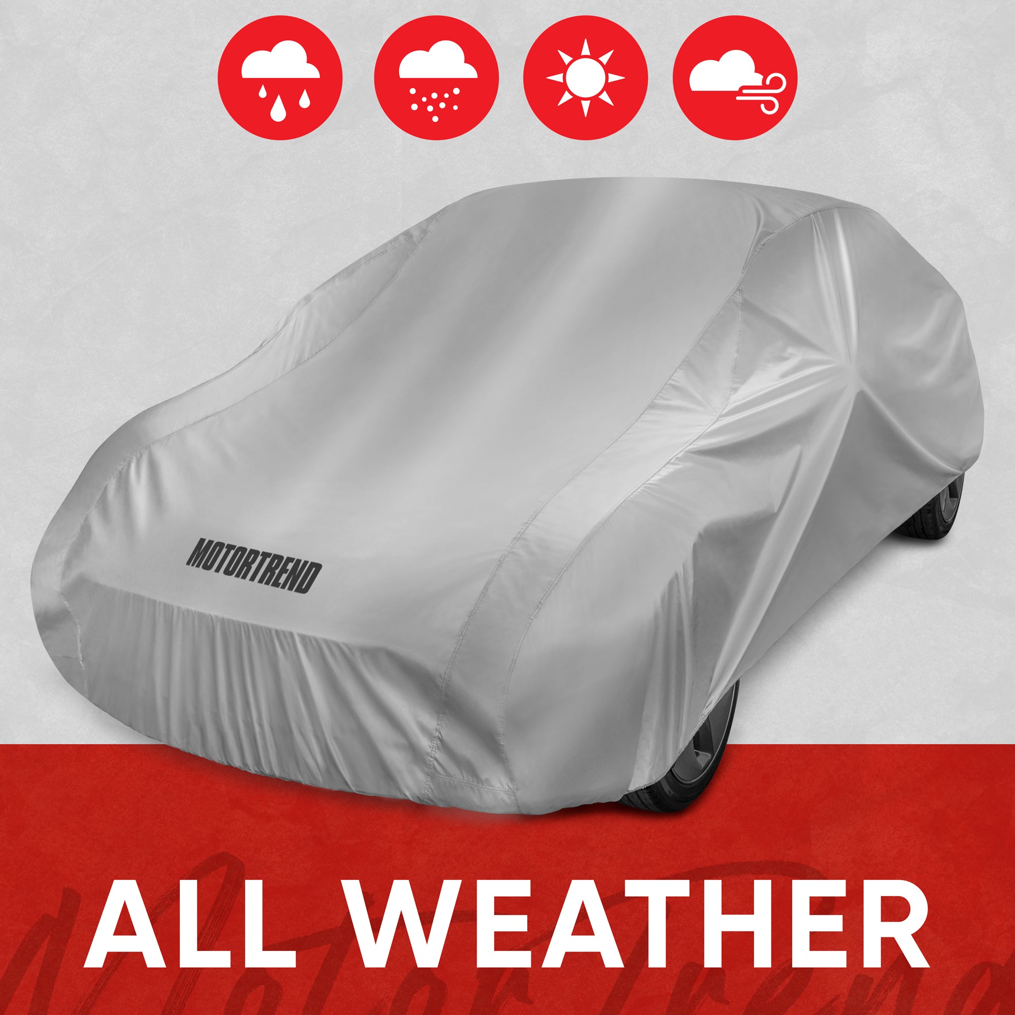 MotorTrend WeatherWear Single Poly Layer All Season Water-Proof Vehicle Cover for Ford Crown Victoria