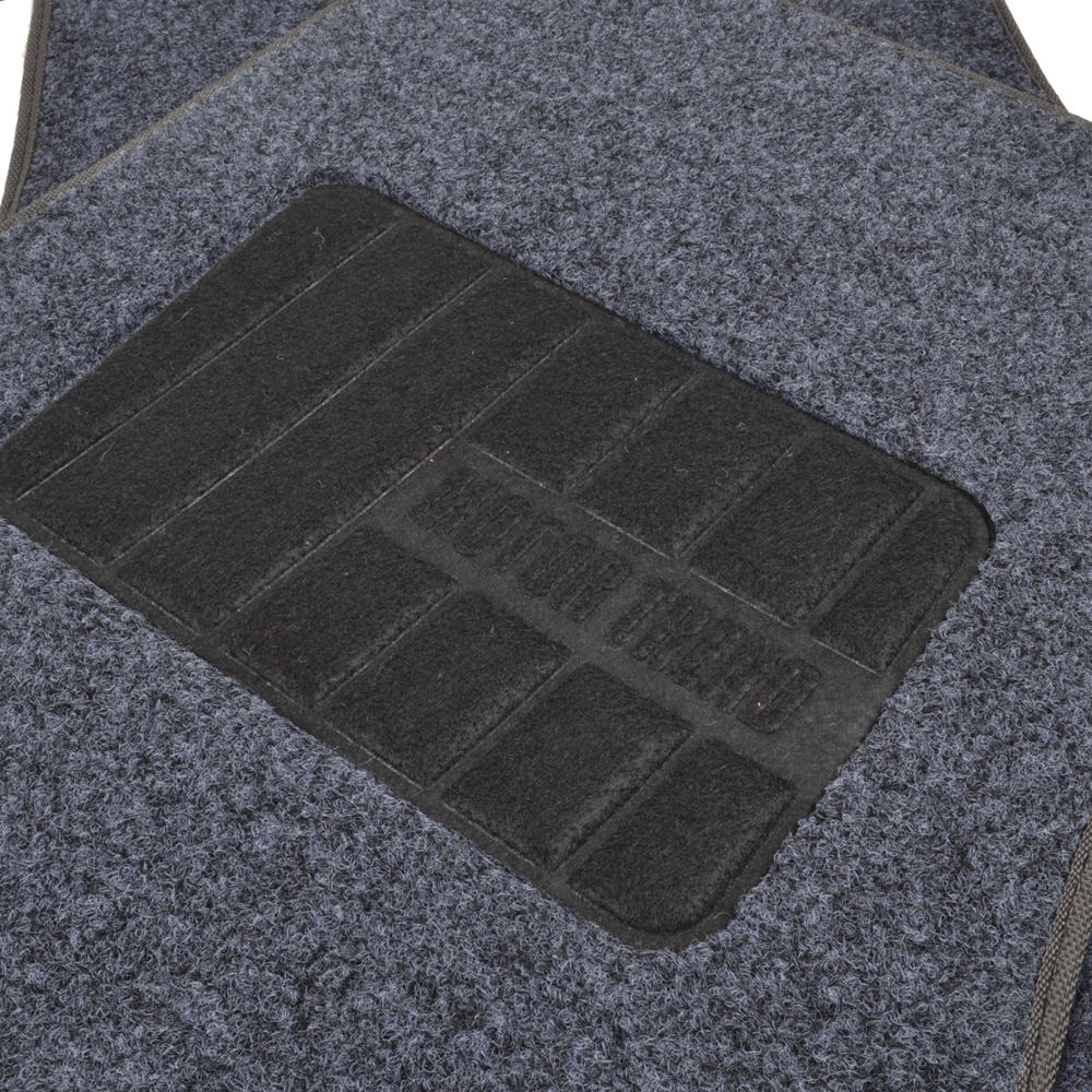 Motor Trend FatRug Premium Carpet Car Floor Mats - Thick Robust Auto Gear, Universal Fit for Your Car Truck or SUV, Black - Black:#000000