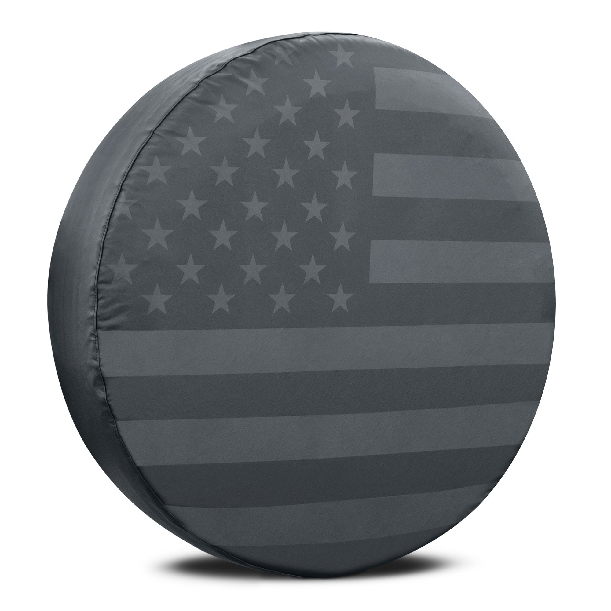 BDK USA Black American Flag Spare Wheel  Cover All Weather (Fits 16" and 17" Wheels)