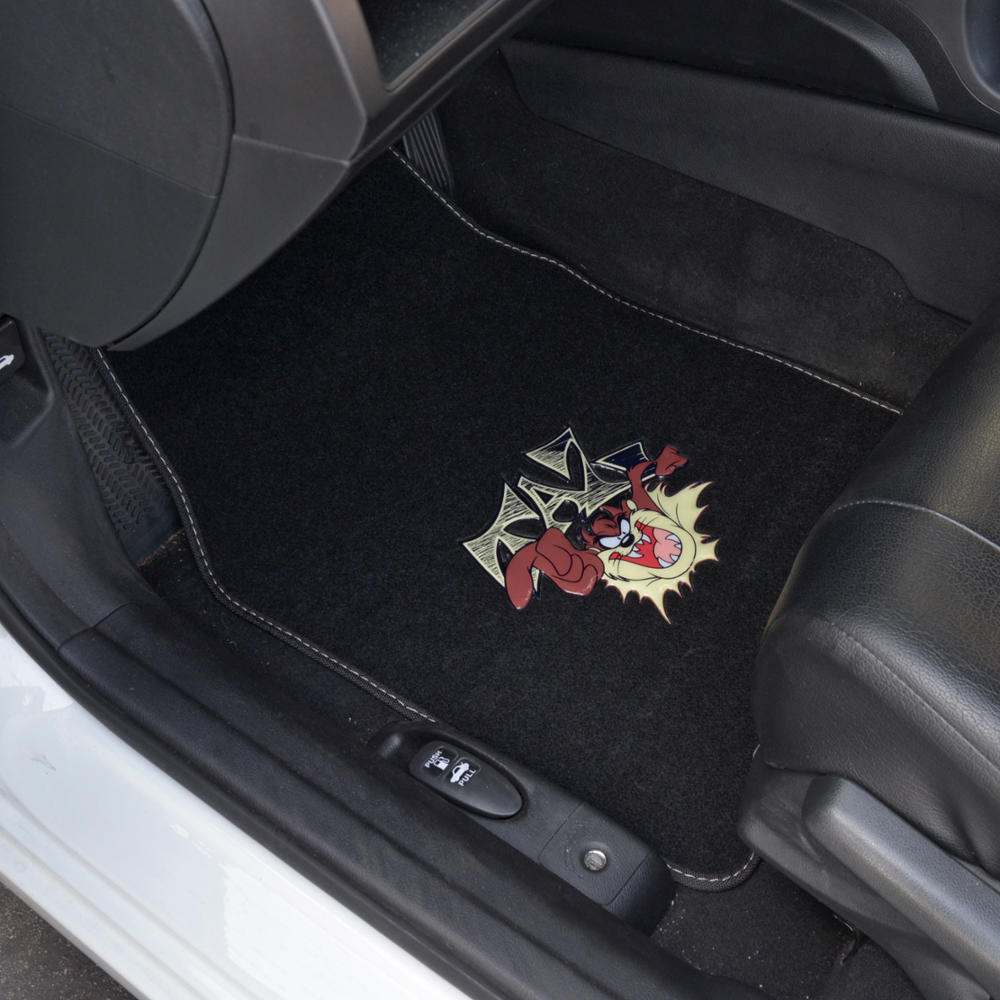 thumbnail image 2 of Classic Looney Tunes TAZ Devil Synthetic Leather Steering Wheel Cover – Black 2 of 2