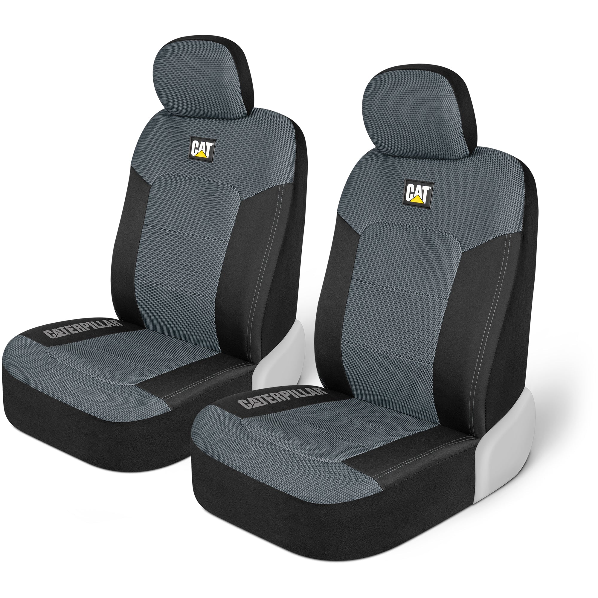 CAT 2-Pack MeshFlex Front Seat Covers - Gray