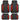 MotorTrend 4-Piece Shield Two-Tone Gloss Front Floor Mats and Rear Floor Mats - Heavy Duty, All Weather, Trim to Fit - Red