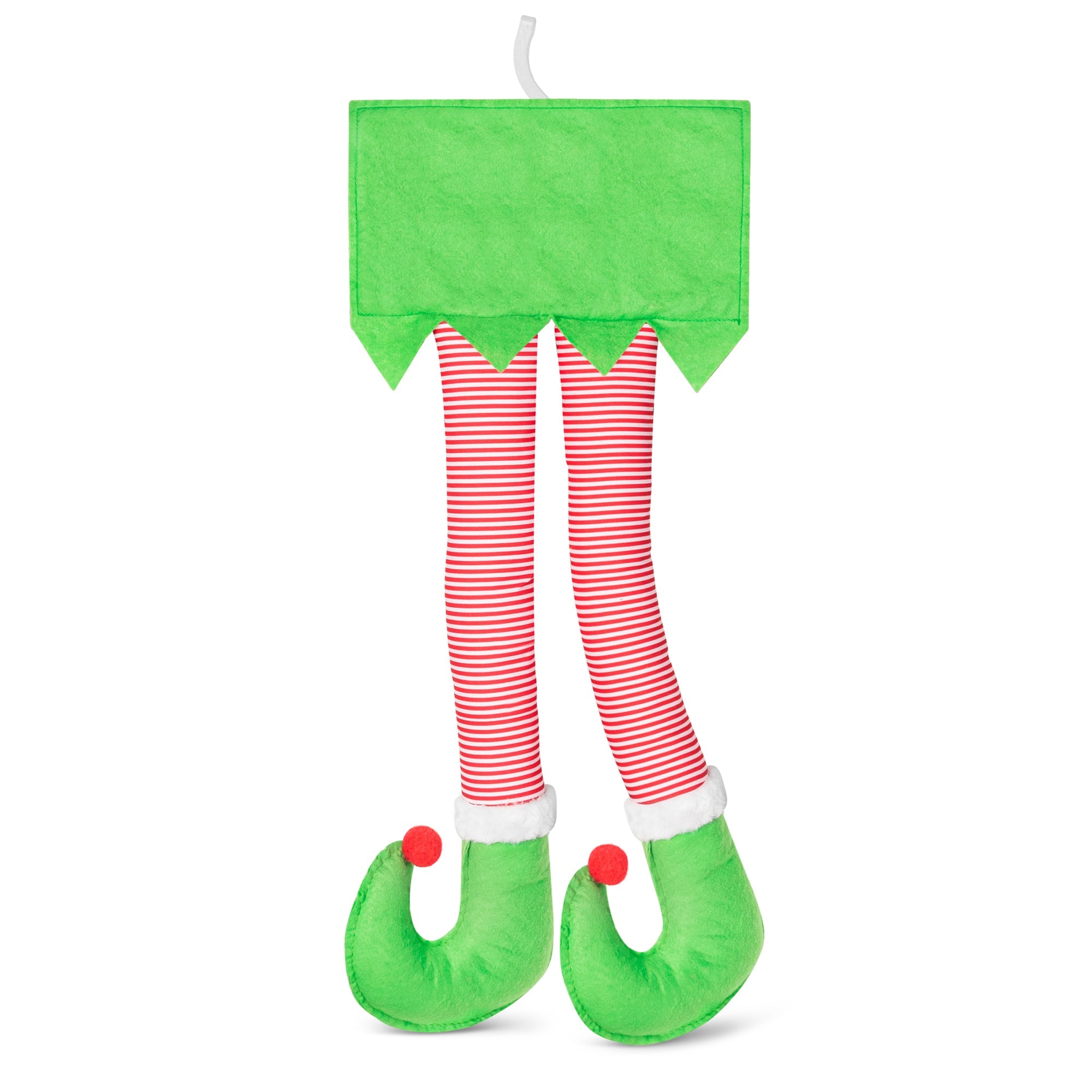 Carbella Trunk Elf Legs Christmas Car Decoration, Stuffed Elf Legs for Car Holiday Striped Xmas Elf Feet Car Accessories for Winter Outdoor/Indoor