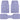 Carbella 3-Piece Front Floor Mats and Rear Floor Mats - Heavy Duty Deep Dish - Lavender