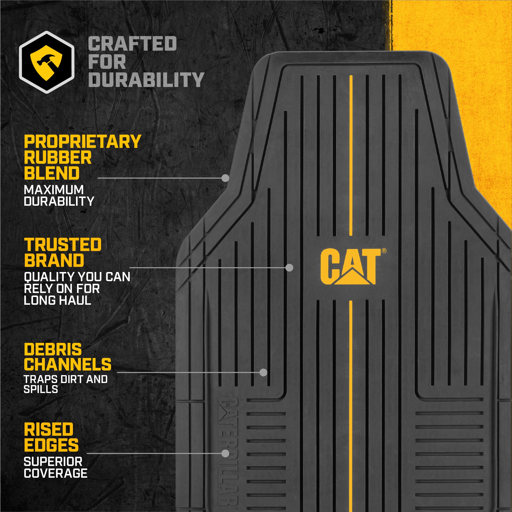 FlexTough Advanced Heavy Duty Black Rubber Car Floor Mats & Cargo Liner For SUV & Car Full Set Universal Trim Fit Weather Automotive Floor Mats Cargo Liners FlexTough Advanced Heavy Duty Black Rubber Car Floor Mats & Cargo Liner For SUV & Car Full Set Universal Trim Fit Weather Automotive Floor Mats Cargo Liners