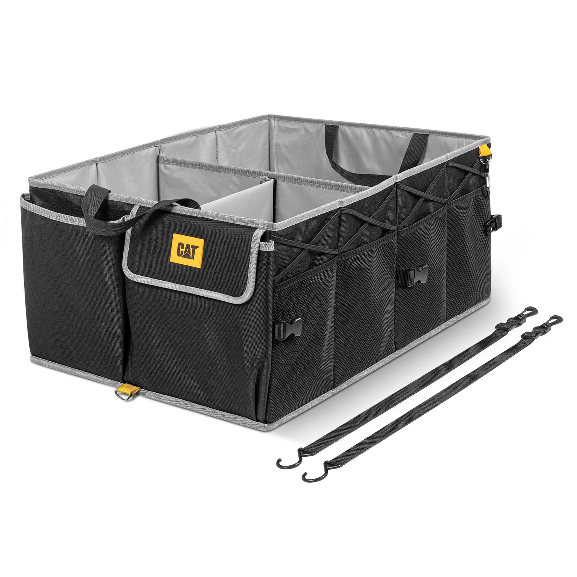 CAT FlexTrunk Trunk/Cargo Organizer and Storage, Collapsible & Adjustable Multi-Compartments (17" x 23" x 11")