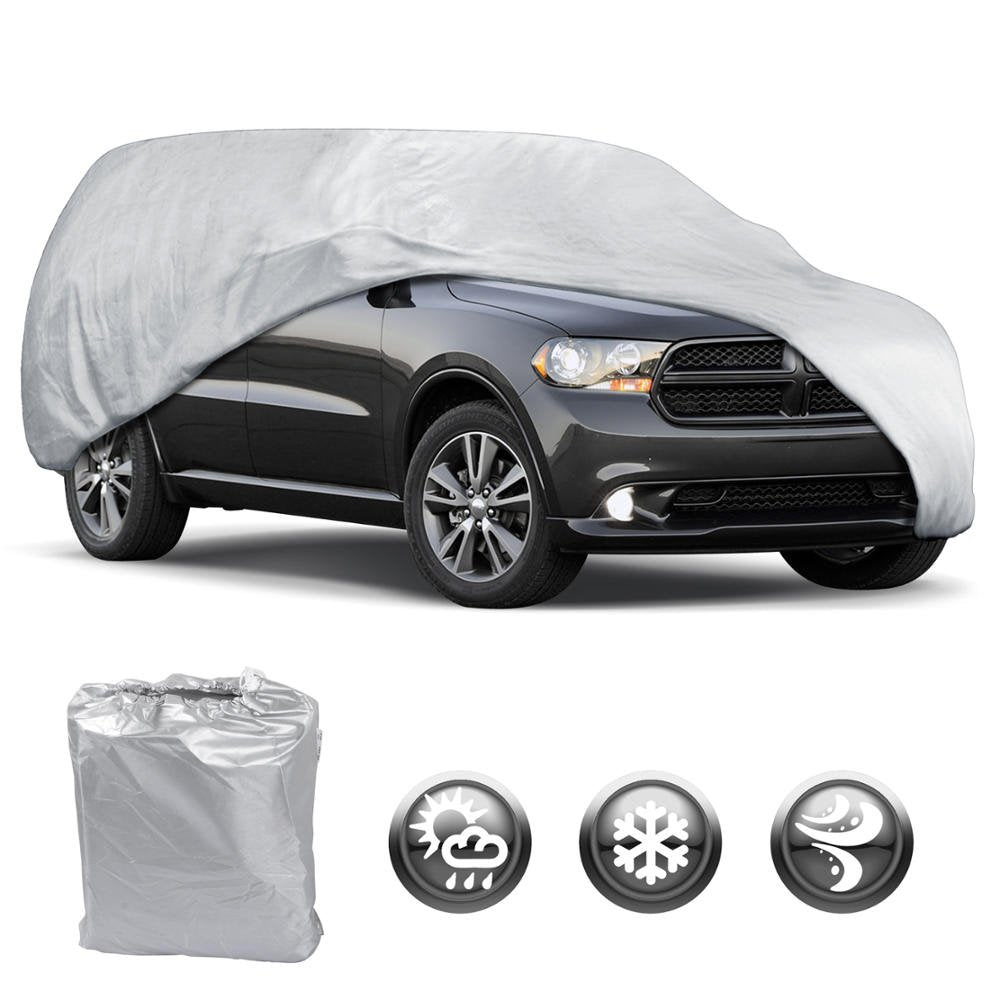 BDK All Weather Guard - Van SUV Car Cover for Compact/Small SUV Van Crossovers (Poly-2 Waterproof) - Small (Fits up to 185")