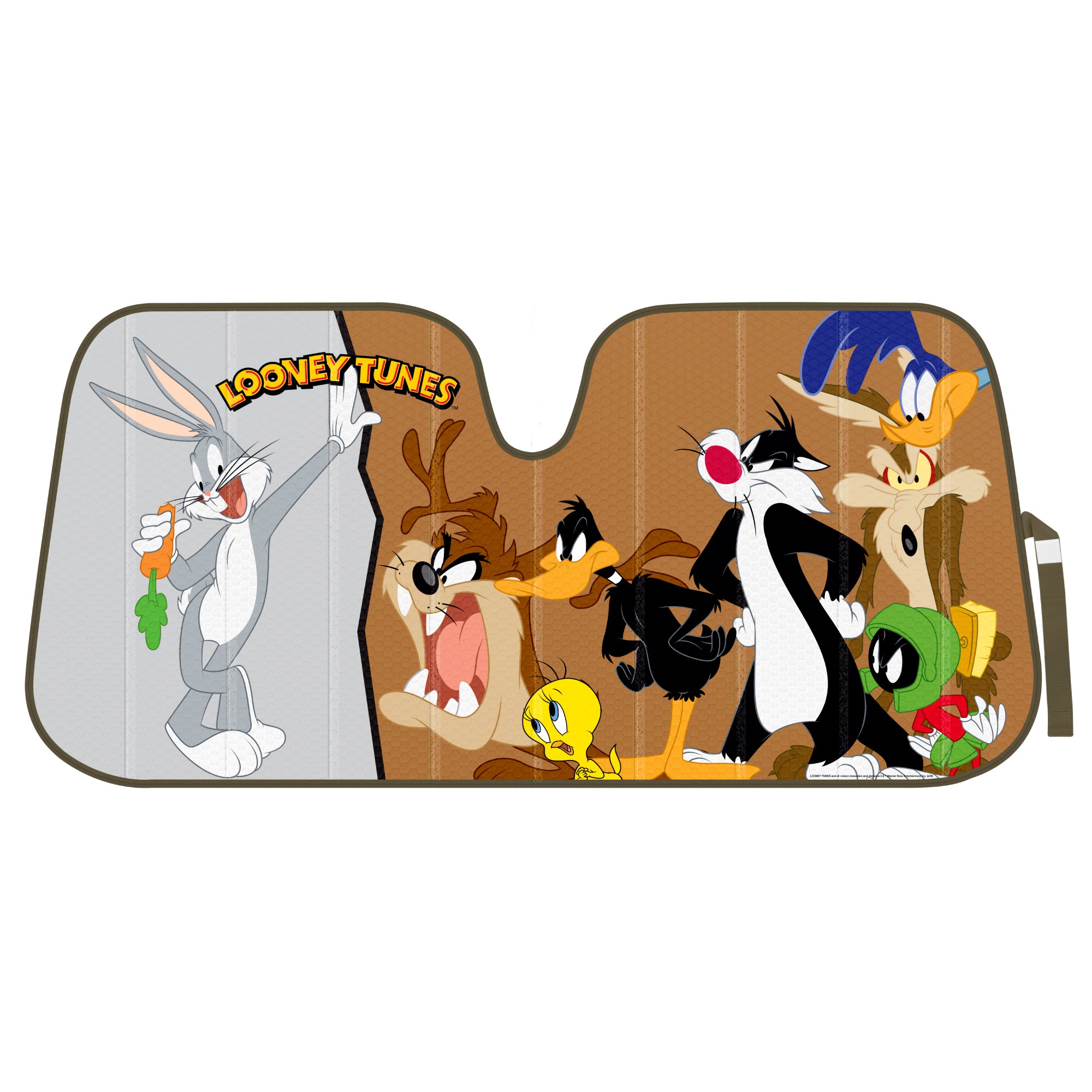 Warner Bros Looney Tunes Bugs Bunny & Friends Front Windshield Sunshade (58" x 27")