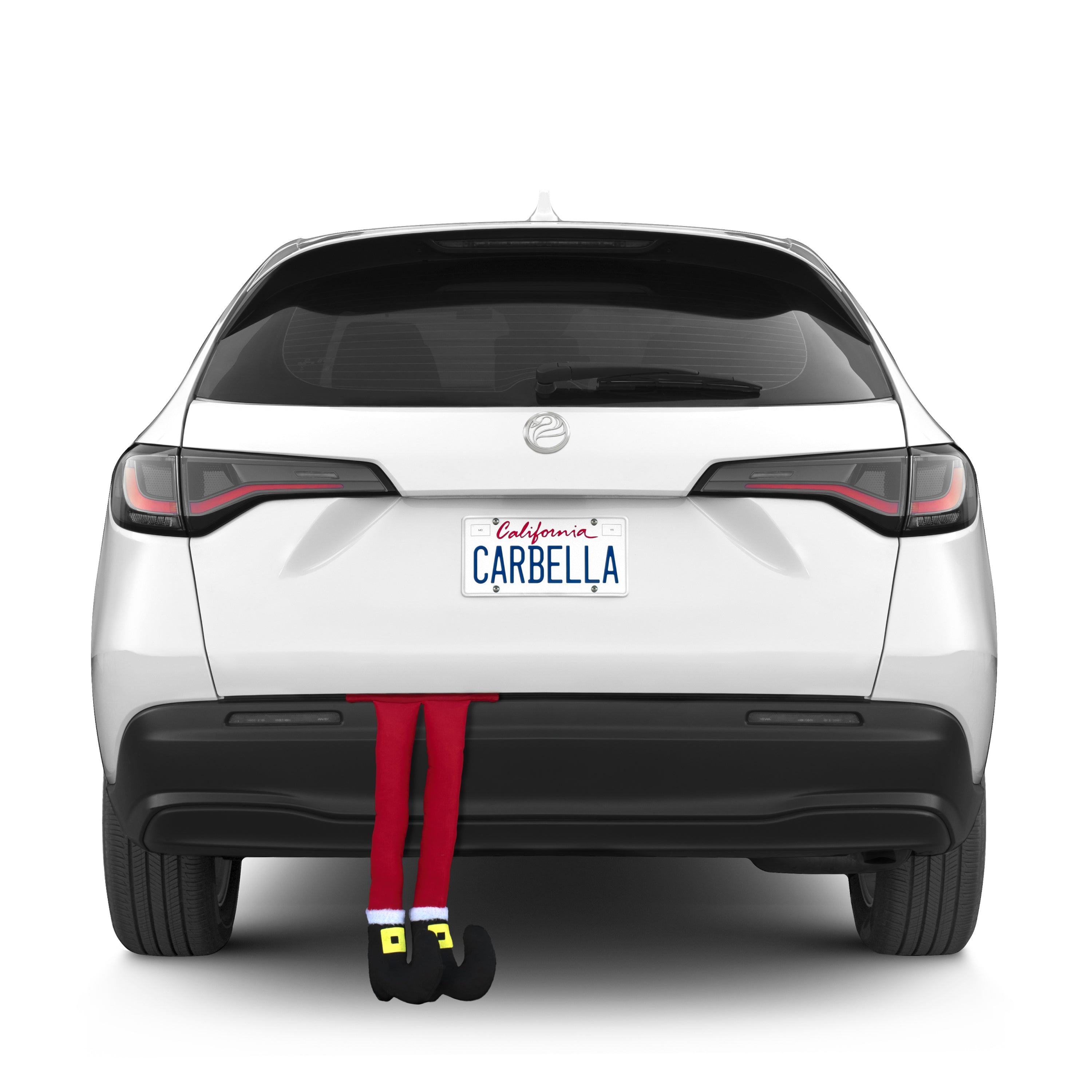 Carbella Trunk/Cargo Holiday Santa Legs Decoration