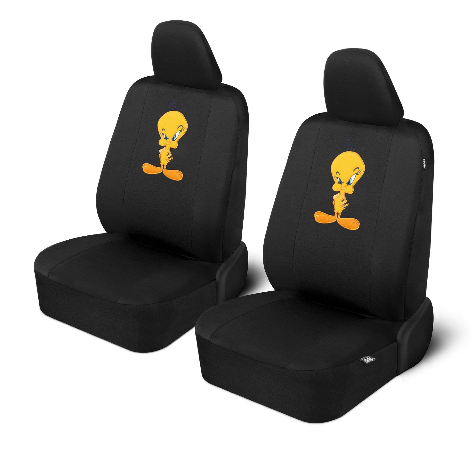 Warner Bros Looney Tunes 9-Piece Tweety Bird Front Seat Covers and Rear Seat Covers