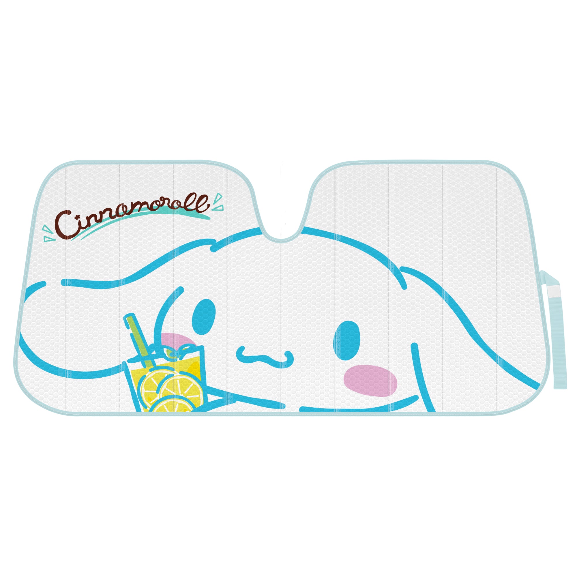 Carbella Sanrio Cinnamoroll Lemon Chill Front Windshield Sunshade (58" x 28")