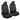 BDK 2-Pack Black Leopard Front Seat Covers