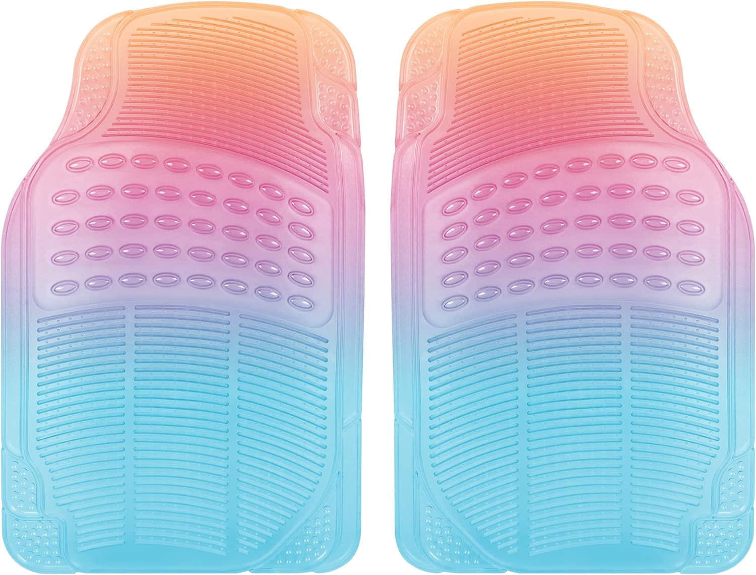 Automotive Floor Mats for Cars, 2 Piece Car Floor Mats, Trim-to-Fit All Weather Car Mats for Auto Truck Van SUV, Car Accessories for Women