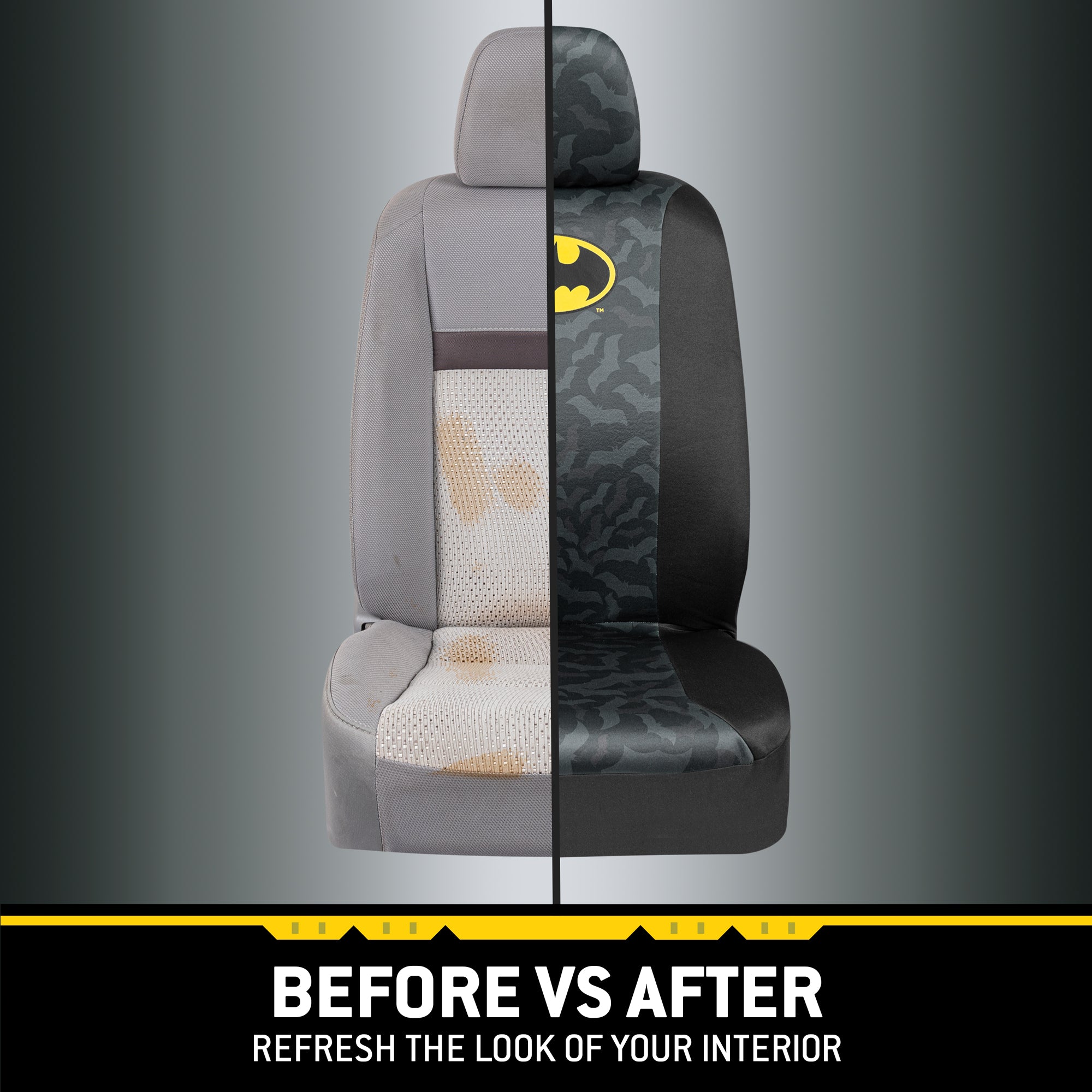 Warner Bros DC Comics 2-Pack Batman Logo with Bat Background Front