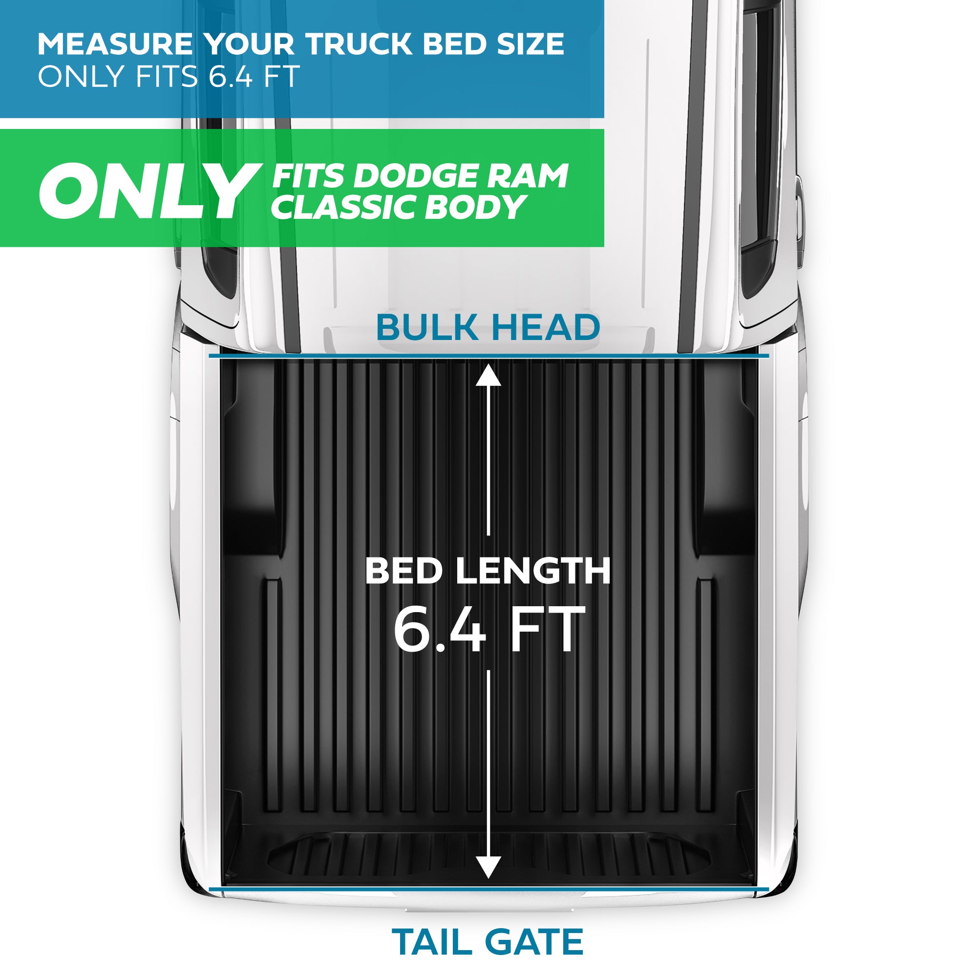 Soft Roll-Up Truck Bed Cover For Dodge Ram 1500/2500/3500 (2009-2021)