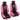 BDK 12-Piece Hot Pink Heels Front Seat Covers, Rear Seat Covers, Seat Belt Pads, and Steering Wheel Cover (Fits 14.5" - 15.5")