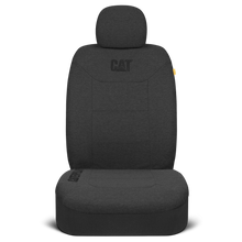 Load image into Gallery viewer, Cat® CozyBlend™ JerseyHeather Car Seat Covers Charcoal Gray Heather - Premium Jersey Fabric - Breathable Cotton Blend for Trucks SUV Automotive 2pc Front Set