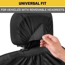 Load image into Gallery viewer, Cat® Heavy Duty Oxford Car Seat Cover for Auto - Durable Canvas Material, Universal Fit-Black