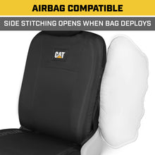 Load image into Gallery viewer, Cat® Heavy Duty Oxford Car Seat Cover for Auto - Durable Canvas Material, Universal Fit-Black