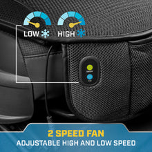 Load image into Gallery viewer, Cat Car Fan Seat Cushion - Cooling Seat 2-Speed, 20 Air Vents, Cool Flow Breathable Mesh for Car Truck SUV Automotive Accessory