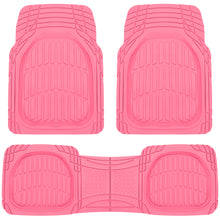 Load image into Gallery viewer, Carbella™ Pink Car Floor Mats - FlexTough Deep Dish Rubber All Weather Protection for Cars SUV Trucks Automotive Accessories