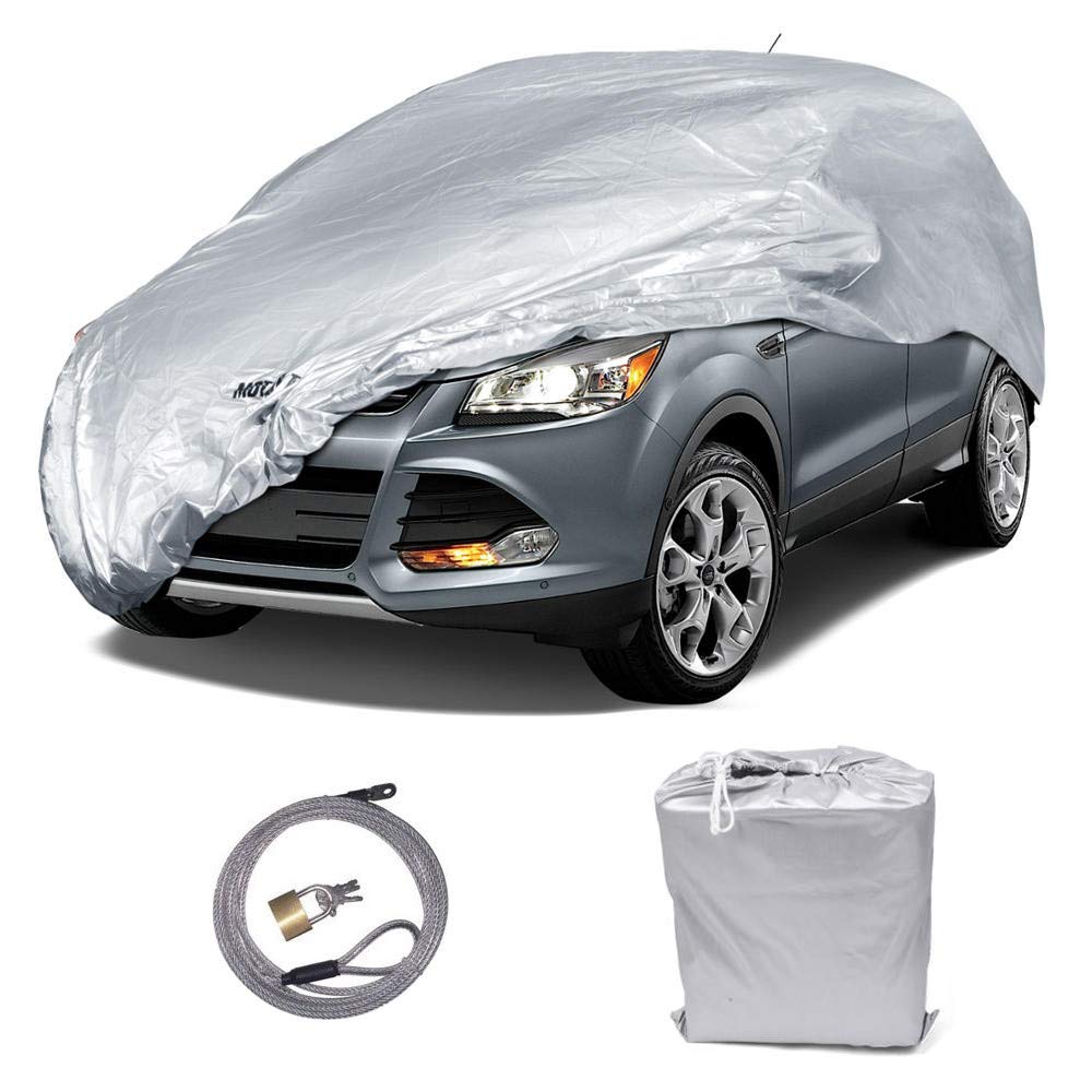 BDK All Weather Guard - Van SUV Car Cover for Compact/Small SUV Van Crossovers (Poly-2 Waterproof) - Small (Fits up to 185")