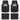 Motor Trend FlexTough Shield Black & Silver All-Weather Floor Mats for Cars, Trucks & SUVs – Heavy Duty Waterproof Rubber Car Mats, Universal Trim to Fit Automotive Accessories for Car Interior Protection, Front & Rear Floor Liners