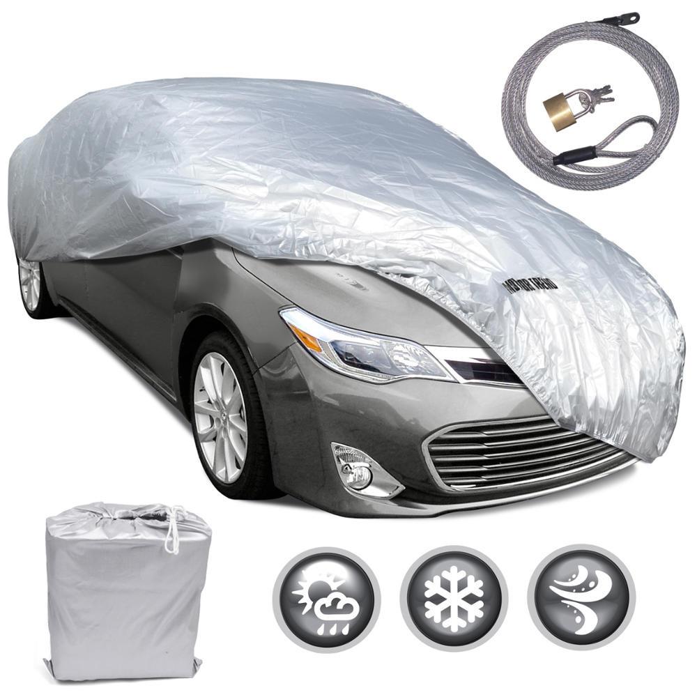 Motor Trend WeatherWear Poly Layer All Season Snow & Water Proof Car Cover for Lincoln Town Car