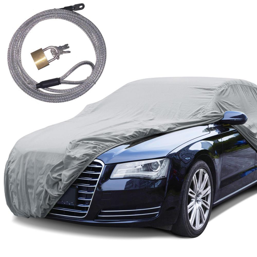 BDK Universal Fit Cover for Car, Sedan - UV & Dust Proof, Water Resistant (Gray) - Small (Fit up to 157")