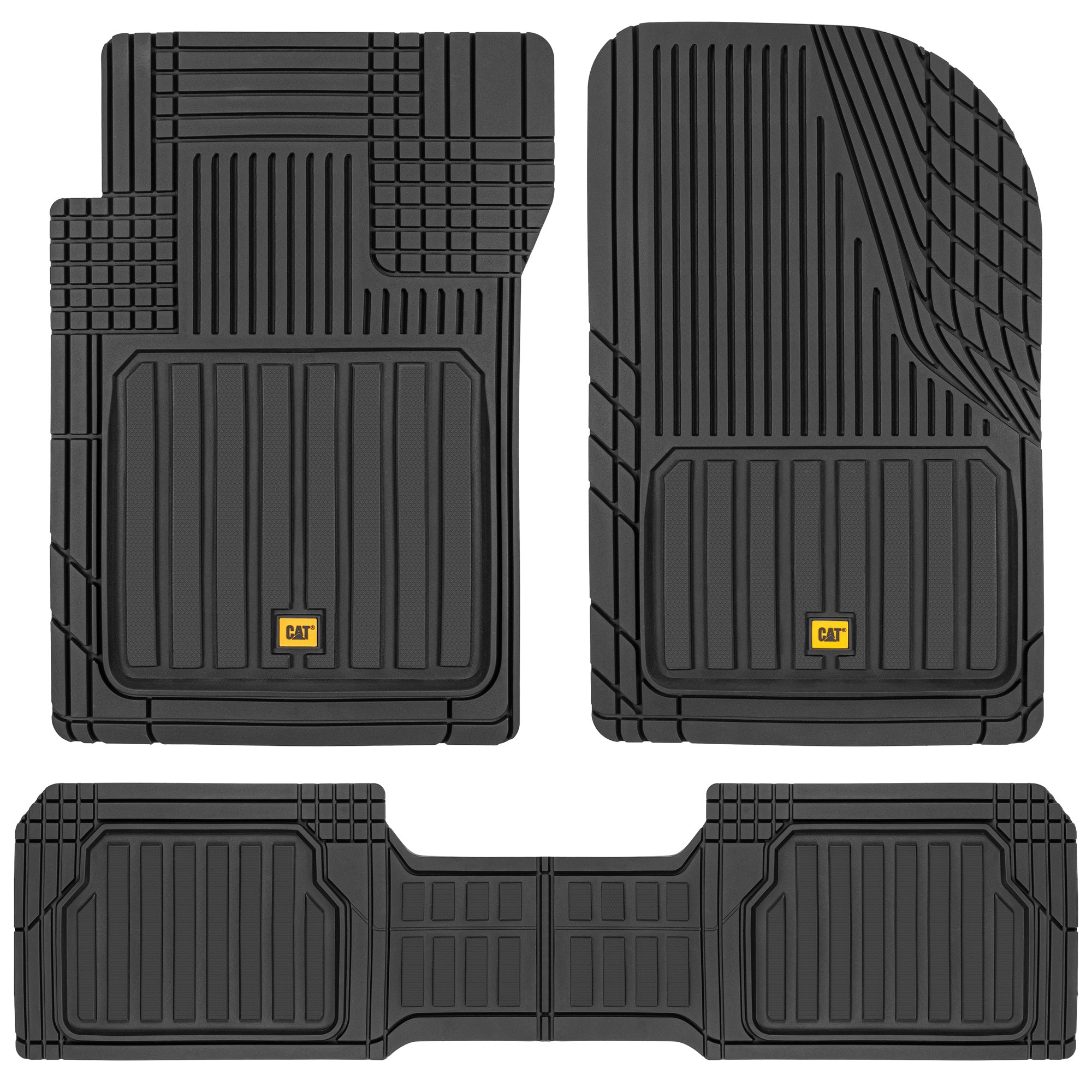 Cat® CAMT-8303 Heavy Duty Car Mats All Weather ToughLiner Floor Mat for Auto Truck SUV & Van, Full Custom Trim to Fit Rubber Liners, Total Protection, Beige - Beige:#D2B48C