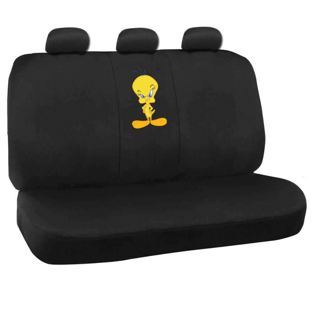 Warner Bros Looney Tunes 9-Piece Tweety Bird Front Seat Covers and Rear Seat Covers