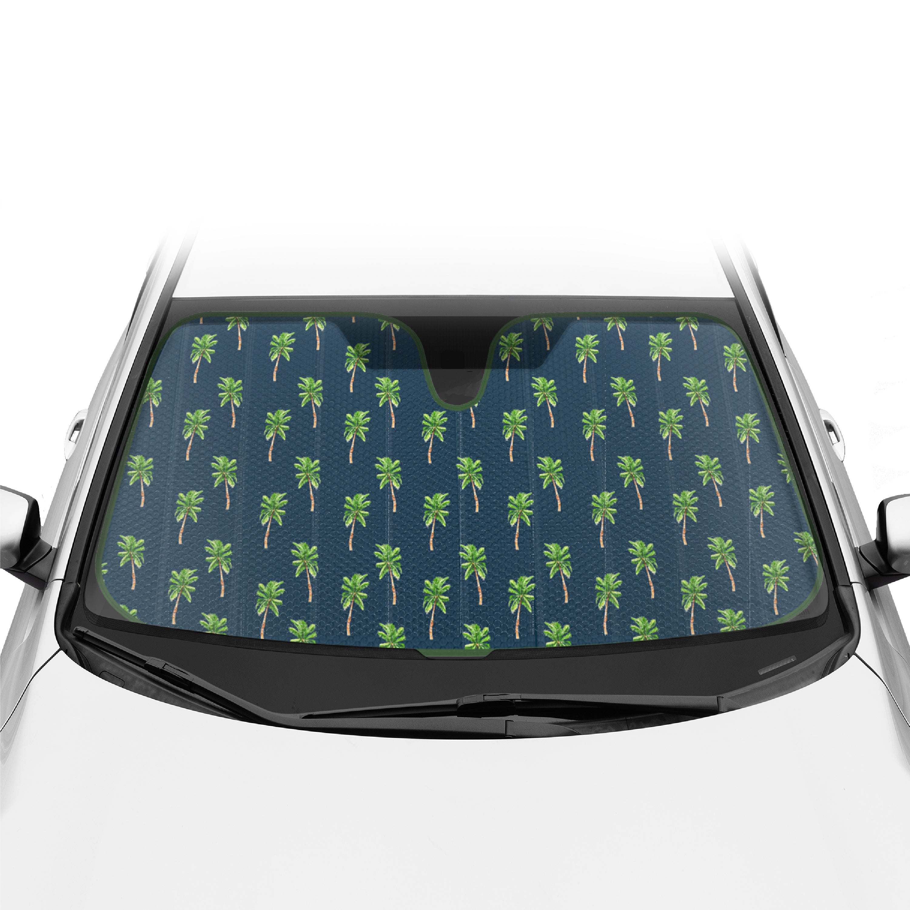 BDK Cali Palm Front Windshield Sunshade (57" x 27")